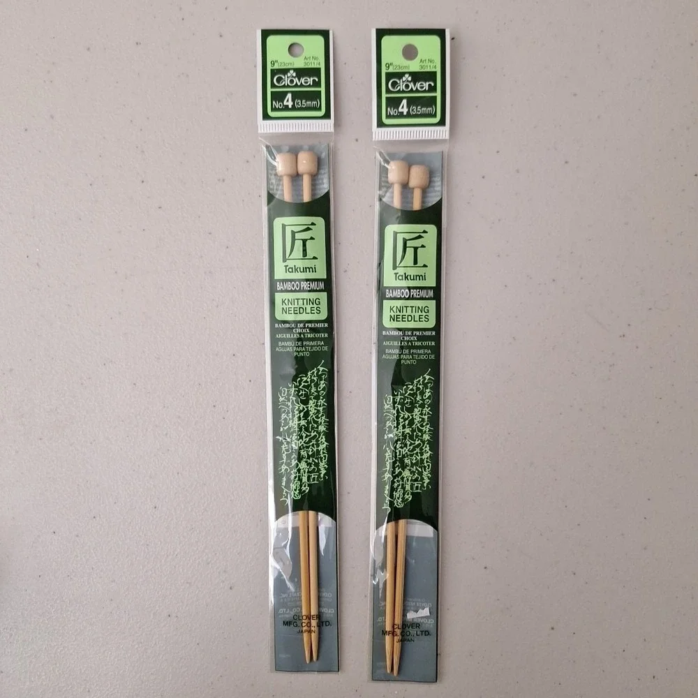 Clover‎ Takumi Bamboo Double Point Knitting Needles 9